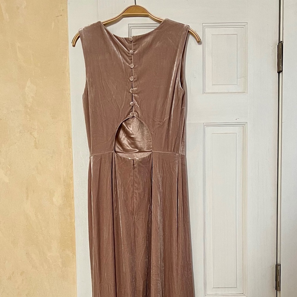 Revelry Cleo Velvet Bridesmaid dress Size 8